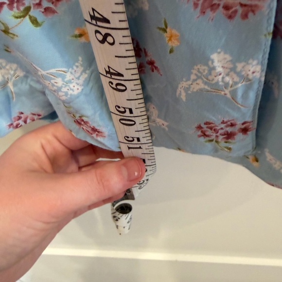 Vintage Robbie Bee Baby Blue Floral Retro Grandma Button-front Maxi Dress 8 - Picture 12 of 16